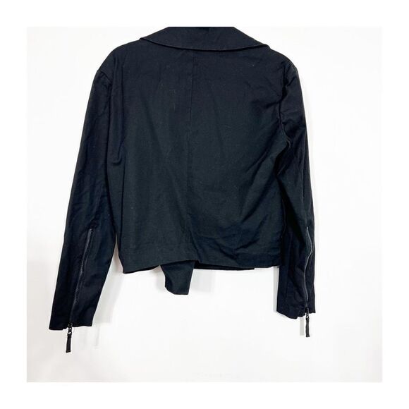 Kate Spade Saturday Black Moto Style Jacket Women's Size Small - Picture 6 of 6